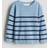 H&M Boys Striped Cotton Jumper - Light Blue
