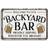 Shein Welcome To Our Backyard Bar Sign Wall Decor