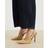 River Island Womens Beige Slingback Buckled Court Heels