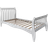 Noa and Nani Astrid Single Bed Sleigh Frame Classic White 37.8x83.5"