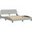 vidaXL Velvet Light Grey Rammeseng 165x218cm