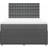 vidaXL 3292094 Dark Gray Kontinentalseng 140x200cm