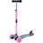 Skeight 3 Wheel LED Kick Scooter Grey Pink
