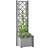 vidaXL Garden Planter with Trellis - Grey 43x43x142cm