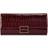 Carvela Jessica Croc Embossed Clutch Bag - Dark Red