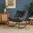Home Republic Rocking Outdoor Garden Chair 26.4L Brown Rattan