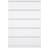 Freemans Naia 5 White Chest of Drawer 77x111.3cm