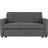 SECONIQUE Astoria Dark Grey Sofa 163cm 2 Seater