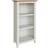 Fwstyle 3 Tier White Linen Book Shelf 82cm