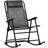 OutSunny Folding Rocking Chair Zero Gravity Headrest Grey