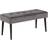 AC Design Furniture Gloria Dark Grey/Black Sittbänk 95x45cm