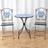 Home Source Ocean Seater Shell Mosaic Blue Bistro Set, Table incl. 2 Chairs