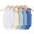 Shein SHEIN Set Of 5 Adorable And Colorful Warm-Toned Bodysuits For Baby Boys, Suitable For Outdoor Activities, Vacation And Holidays In Spring And Summer