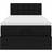 vidaXL Ottoman Bed with Mattress Black Sängram 90x200cm