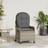 vidaXL Recliner Chair with Cushion Grey Poly Rattan