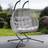 Artemis Beauchamp 2 Seater Light Grey Swinging Garden Seat 190 x 130 x 80 cm