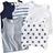 Shein Baby Boys Basic Striped Solid & Star Pattern Round Neck Sleeveless Tops - Summer