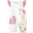 Shein Baby Girl Casual White Printed Giraffe Romper, Summer