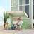 Aiyaplay Kids Garden Swing Chair with Adjustable Canopy Green
