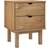 vidaXL 348576 Brown Bedside Table 39x45cm