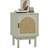 Homcom Rattan Light Green Bedside Table
