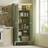 Homcom Tall Kitchen Cupboard with Motion Sensor LED Light Storage Cabinet