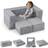 Casart Modular Kids Fold Out Sofa Grey