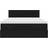 vidaXL Ottoman Frame with Mattress Black Rammeseng 144x193cm