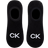 Calvin Klein Logo Invisible Socks 2-pack - Black