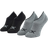 Calvin Klein Logo Invisible Socks 2-pack - Black/Grey