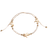Shein 1pc Fashionable Vintage Beach Style Natural Starfish Decor Adjustable Rice Bead Foot Chain Jewelry