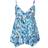 Yours Curve Wrap Tankini Top - Blue