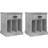 vidaXL 816353 Concrete Grey Bedside Table 36x43cm 2pcs