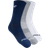 Babolat Unisex Socks 3-pack - White/Dark Blue/Grey