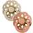 Bibs Boheme Pacifier Size 2 2-pack Vanilla/Peach