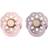 Bibs Boheme Latex Pacifier Size 2 6-18m 2-pack Blossom/Dusky Lilac