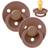 Bibs Color Pacifiers Size 2 6-18m 2-pack Woodchuck