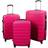 Borg Living Hardcase Suitcase 3 stk. - Pink