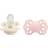 Bibs Infinity Silicone Pacifier Size 1 0-6m 2-pack Ivory/Blossom