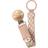 Bibs Braid Pacifier Blush/Ivory