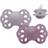 Bibs Infinity Silicone Pacifier Size 1 0-6m 2-pack Fossil Grey/Mauve
