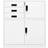 vidaXL Office White Storage Cabinet 90x102cm