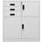 vidaXL Office Light Grey Storage Cabinet 90x102cm