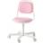 IKEA Desk Chair White/Vissle Pink