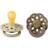 Bibs Boheme Latex Pacifier Size 1 0-6m 2-pack Vanilla/Dark Oak
