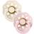 Bibs Boheme Latex Pacifier Size 1 0-6m 2-pack Ivory/Blossom