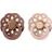 Bibs Boheme Pacifiers Size 1 2-pack Woodchuck/Blush