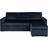 Ebuy24 Sacramento Dark Blue Sofa 218cm 3 personers