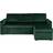 Ebuy24 Sacramento Dark Green Sofa 218cm 3 personers