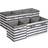 Amazon Basics Collapsible Awning Stripe White/Light Grey Storage Box 6pcs